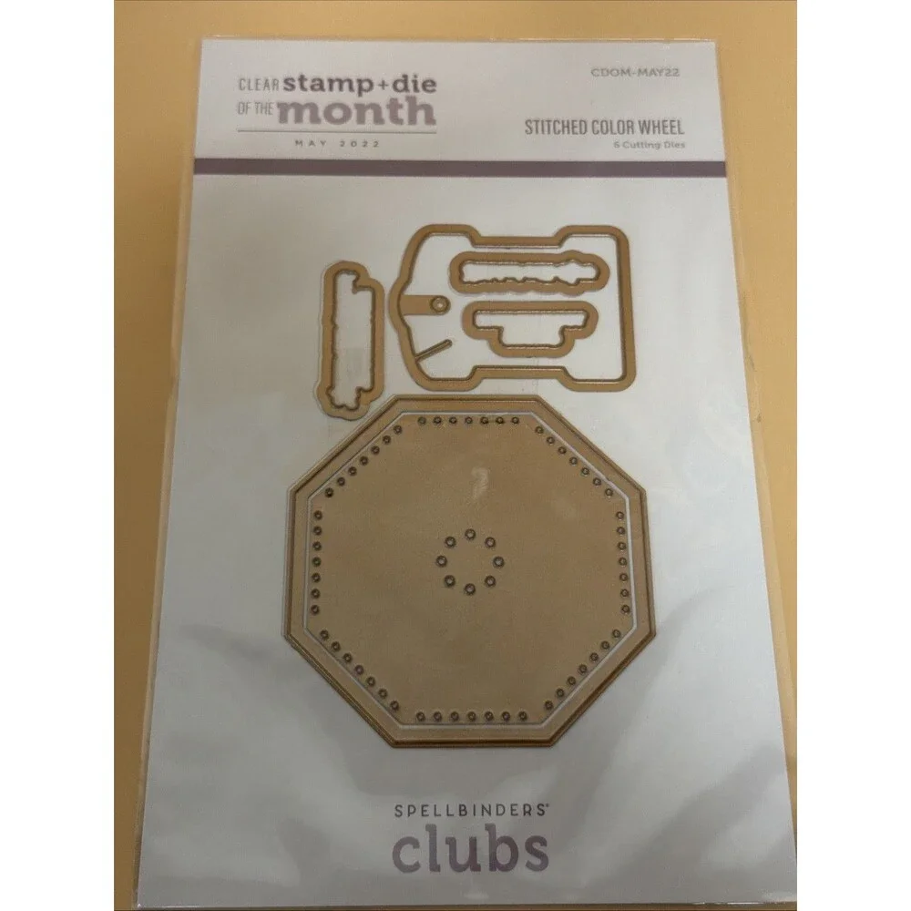 Spellbinders Die of the Month Club May 2022 - Stitched Color Wheel NEW